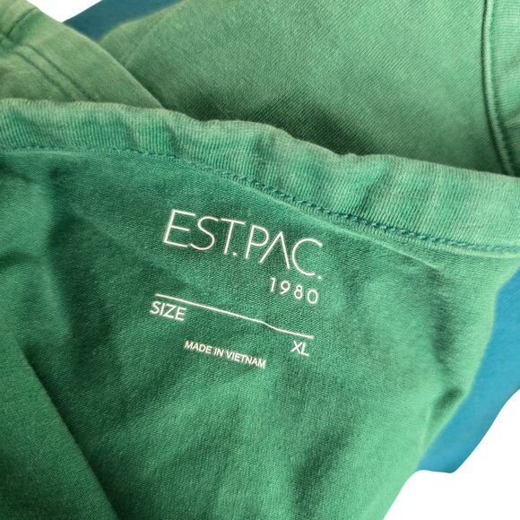 PacSun Sleeveless Tank Top Womens Green Button-Up Size XL  jj3683 - Picture 9 of 9